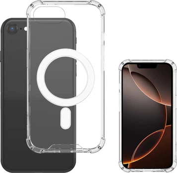 Etui plecki 4smarts Hybrid Case Ibiza Magsafe do Apple iPhone 16e Transparent (4252011910670)