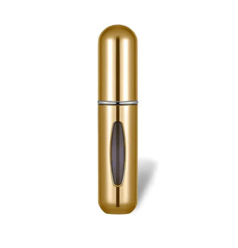 Атомайзер для парфюмов 5мл многоразовый мини флакон металлический корпус Golden Pearl (500302)