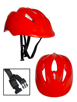 Детский защитный шлем Scale Sports (51-55 см). Красный