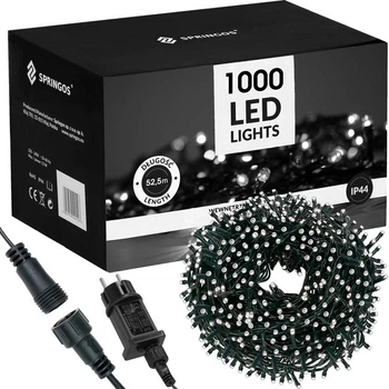 Новорічна гірлянда Springos 1000 LED 52 м (5907719425658)
