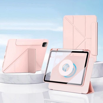 Чехол Magnetic Lenovo Idea Tab Plus 12.1" (2025) / Tab K12 TB361FU, TB361ZU двусоставной Розовый