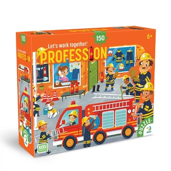 Пазл детский "Профессии. Пожарный" DoDo Toys 300702, 150 элементов