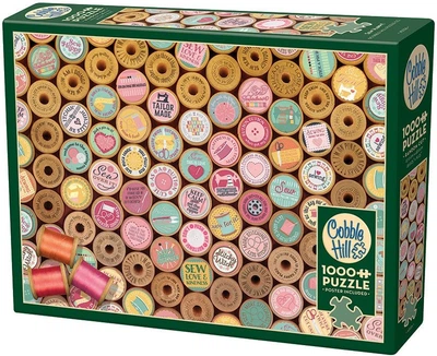 Puzzle Cobble Hill Sew Happy 1000 elementów 112204 (625012402262)