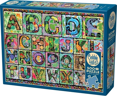 Пазл Cobble Hill Тваринний алфавіт 500 елементів 113578 (625012451185)