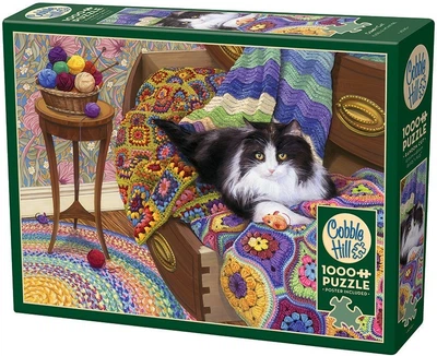 Пазл Cobble Hill Комфортний кіт 1000 елементів 113606 (625012401456)
