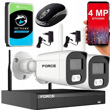 Комплект мониторинга Force 2x IP-камера WiFi 4 мп 3840×2160