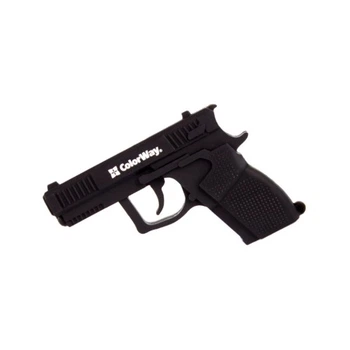 USB флеш накопитель ColorWay Pistol 64 GB 3.0 Black (CW-USBPL64) ColorWay CW-USBPL64 913043