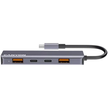Концентратор Canyon hub DS-18 5in1 USB-C Grey (CNS-TDS18) CANYON CNS-TDS18 908081