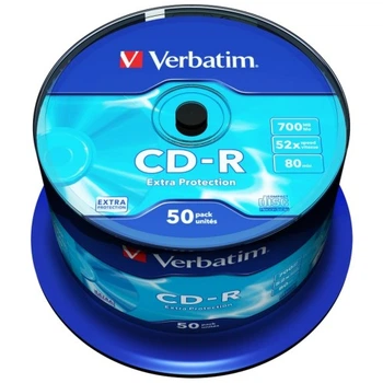 Диск CD Verbatim CD-R 700Mb 52x Cake box 50 Extra (43351) Verbatim 43351 912954