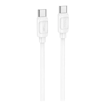 Кабель для заряджання та передачі даних USB Hoco X115 Surpass на 60W/3A Type-C to Type-C 1м White