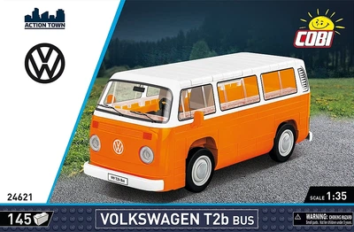 Klocki konstrukcyjne Cobi Cars 24621 Volkswagen T2b Bus 145 elementów (5902251246211)