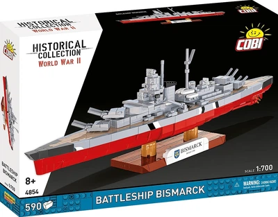 Klocki konstrukcyjne Cobi WWII Battleship Bismarck 590 elementów (5902251048549)