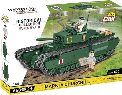 Klocki konstrukcyjne Cobi WWII Mark IV Churchill 668 elementów (5902251031282)