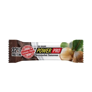 Батончик протеїновий Power Pro Protein Bar 32% Sugar Free Макадамія 60 г в упаковці (VMD-1207271)