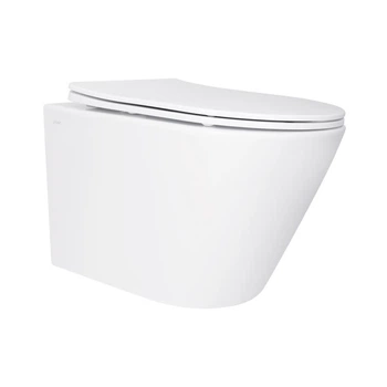 Унитаз подвесной Qtap безободочный Ultra Quiet для ванной комнаты с сиденьем Soft-close белый (600139)