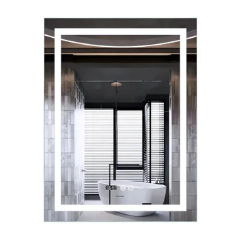 Зеркало MIXXUS PREMIUM алюминиевое 60x80 см белое с LED подсветкой димером и антизапотевателем (616218)