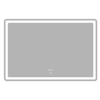 Зеркало Zerix 5 мм 120х80 см LED Touch с подсветкой Белое с подогревом (616169)