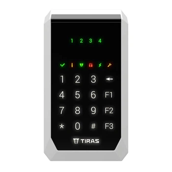Клавиатура Tiras K-PAD4 Black на 4 индикатора зон. (21-00088)