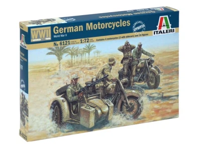 Збірна модель 1:72 німецькі мотоцикли Italeri 6121