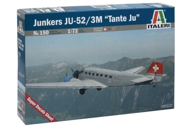 Збірна модель 1:72 літак Junkers Ju-52/3M "Tante Ju" Italeri 0150