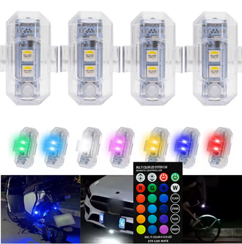 Набір тюнінгу RGB LED (4 модулі) — Повне підсвічування для авто, мото та квадрокоптерів