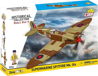 Klocki konstrukcyjne Cobi WWII Supermarine Spitfire MK.IX E 364 elementy (5902251057640)