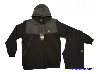 Чоловічий спортивний костюм ЕА7 чорний 4XL (0599)