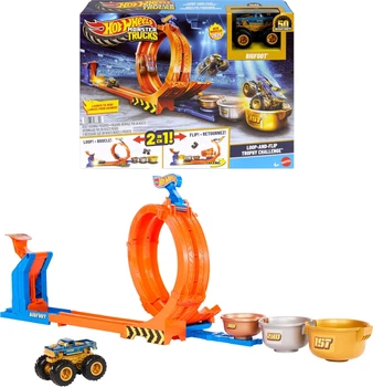 Трек Хот Вилс Монстер Трак Петля и переворот Hot Wheels Monster Trucks Bigfoot Loop-and-Flip Mattel JBX64