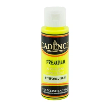 Краска акриловая Cadence Premium, 0002 Флуоресцентный желтый, 70 мл (01 038 0002 0070)