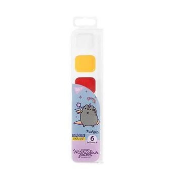 Краски акварельные Yes Pusheen, 6 цветов, медовые (110273)