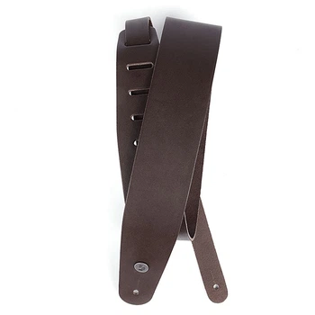 Ремень для гитары D'ADDARIO 25L01-DX DELUXE LEATHER GUITAR STRAP (BROWN)
