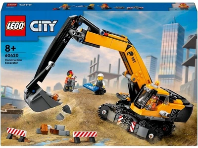 Конструктор LEGO City Жовтий будівельний екскаватор 633 деталі (60420) (955555913119770) - Уцінка