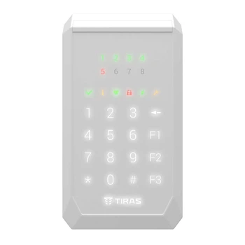 Клавиатура Tiras K-PAD8 White на 8 индикаторов зон. (21-00107)