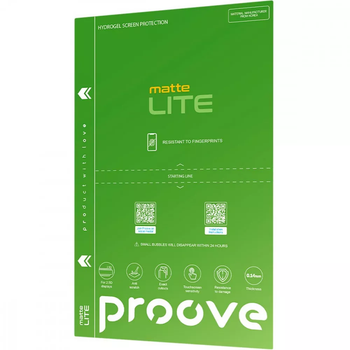 Защитная гидрогелевая пленка Proove Hydrogel Screen Protection LITE (matte) для iPhone 16 Plus