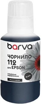 Чернила Barva для Epson 112 BK Special Water Soluble OneKey (1K) 140 мл Black (E112-1017)
