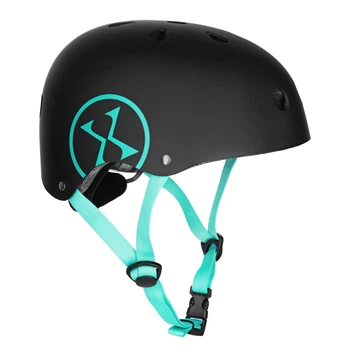 Захисний шолом MTW001 Nils Extreme, XS(48-52см), чорно-бірюзовий