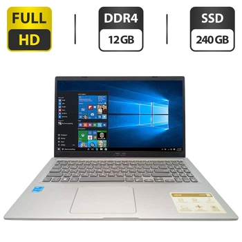 Ноутбук Asus VivoBook 15 X515E / 15.6" (1920x1080) IPS / Intel Pentium Gold 7505 (2 (4) ядра по 3.5 GHz) / 12 GB DDR4 / 240 GB SSD / Intel UHD Graphics / WebCam б/у