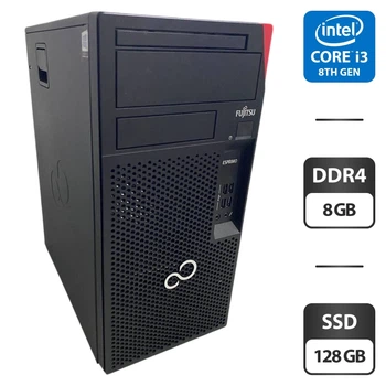 Компьютер Fujitsu Esprimo P558 E85 Tower / Intel Core i3-8100 (4 ядер по 3.6 GHz) / 8 GB DDR4 / 128 GB SSD / Intel UHD Graphics 630 б/у