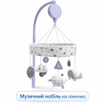 Заводна карусель на дитяче ліжечко HB 0068 D