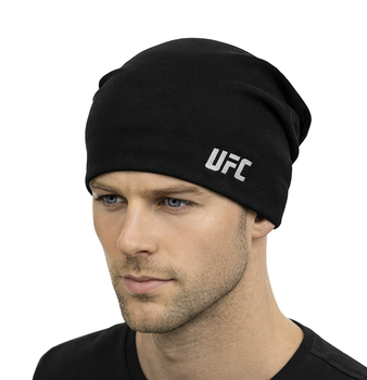 Спортивная мужская трикотажная шапка UFC Черный