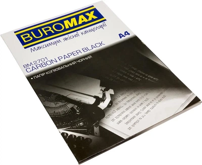 Папір копіювальний Buromax А4 100 аркушів Чорний (BM.2701)
