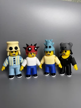 Дети Леса из Roblox «99 ночей в лесу» — набор фигурок, Дино-Кид, Коала-Кид, девочка Кракен и мальчик Кальмар