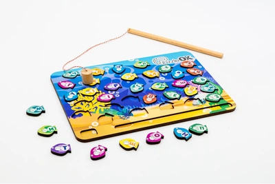 Сортер пазл дитячий розвиваючий PuzzleOK Рибалка Абетка 33 деталі
