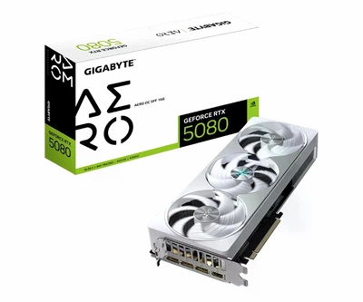 Видеокарта игровая (2026) Gigabyte GeForce RTX 5080 Aero OC 16GB GDDR7 DLSS4