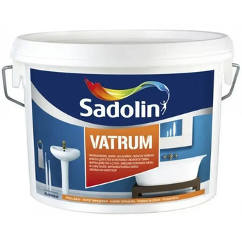 Фарба для стін та стель латексна напівматова Sadolin Vatrum Білий BW 1л
