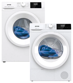 Комплект машин Gorenje Пральна WNGPI72SBS + Сушильна D2HNE7E