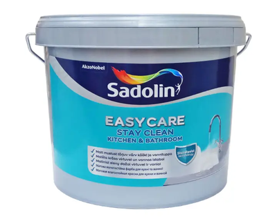 Фарба для кухонь та ванних кімнат вологостійка Sadolin EasyCare Kitchen&Bathroom Білий BW 1л