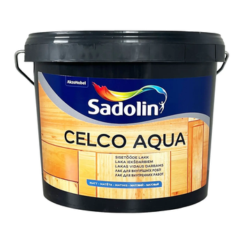 Лак для деревянных и каменных поверхностей матовый Sadolin Celco Aqua 1л