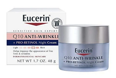 Нічний крем для обличчя проти зморшок Eucerin q10 pro-ретинол q10 anti-wrinkle pro-retinol night cream 48 ml.