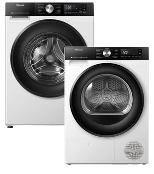 Комплект машин Hisense Пральна WF3S8045BW3 + Сушильна DH3S802BW3